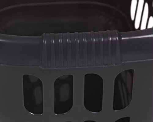 Wham Casa Hipster Laundry Basket in Black, W/D/H: 58.1 x 30.48 x 30.48 cm – 2