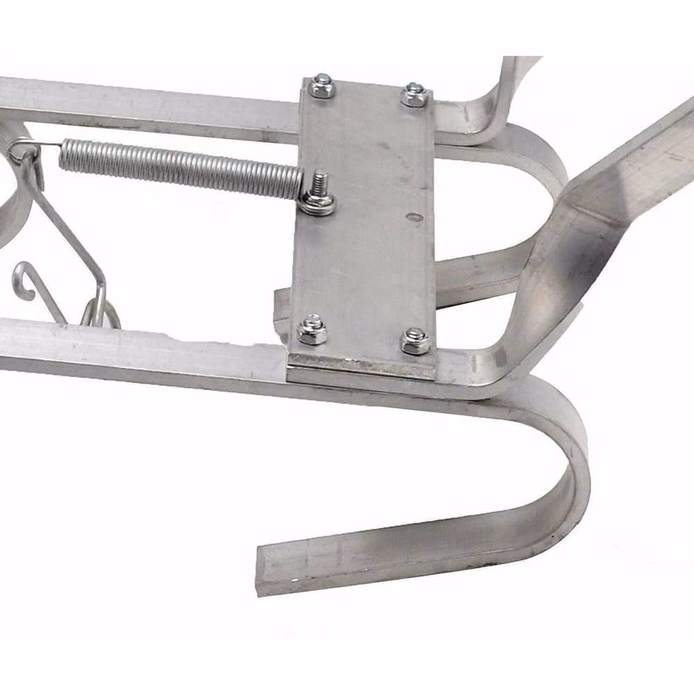 NESTLUNE Universal V-Shaped Aluminium Ladder Stand-Off in Silver W/D/H: 100 x 100 x 100 cm – 2