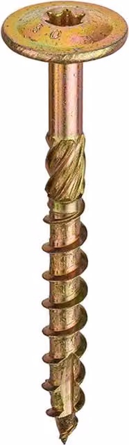 Eurotec Twistec Flange Head TX40 ZYP CE Woodscrews, Grey, Box of 50, 8.0 x 260 mm