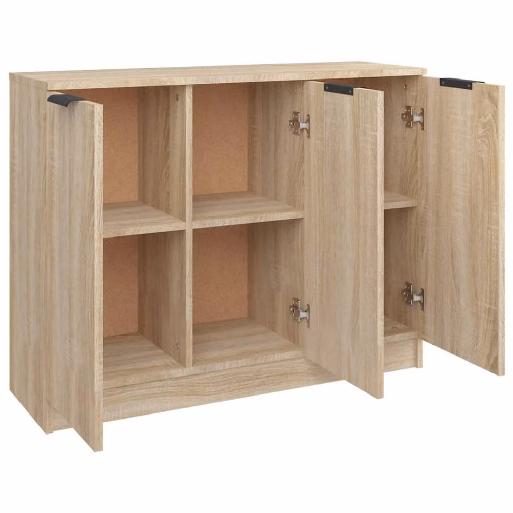 Berkfield Home Sonoma Oak Sideboard in Beige, W/D/H: 90.5 x 30 x 70 cm – 2