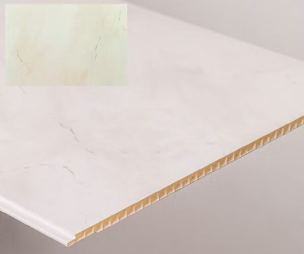 Storm Grey Marble Look Glossy Internal Wall Panels, Pack of 4, W: 250 mm, H: 2600 mm, D: 7 mm