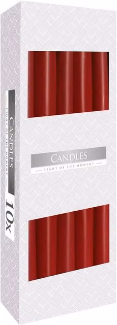 KDMD Burgundy Taper Candle in Red – 1