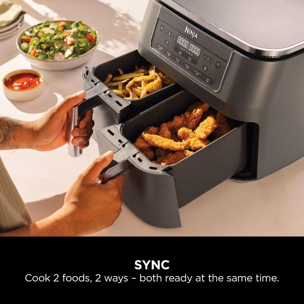 Ninja 6-in-1 Dual Zone Air Fryer 7.6L DZ300UK in Grey – 3