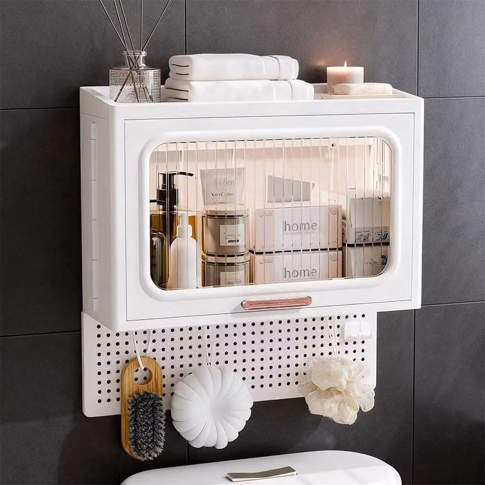 KORVIXA White Wall-mounted Bedroom Tool Storage Box with Lid – 4