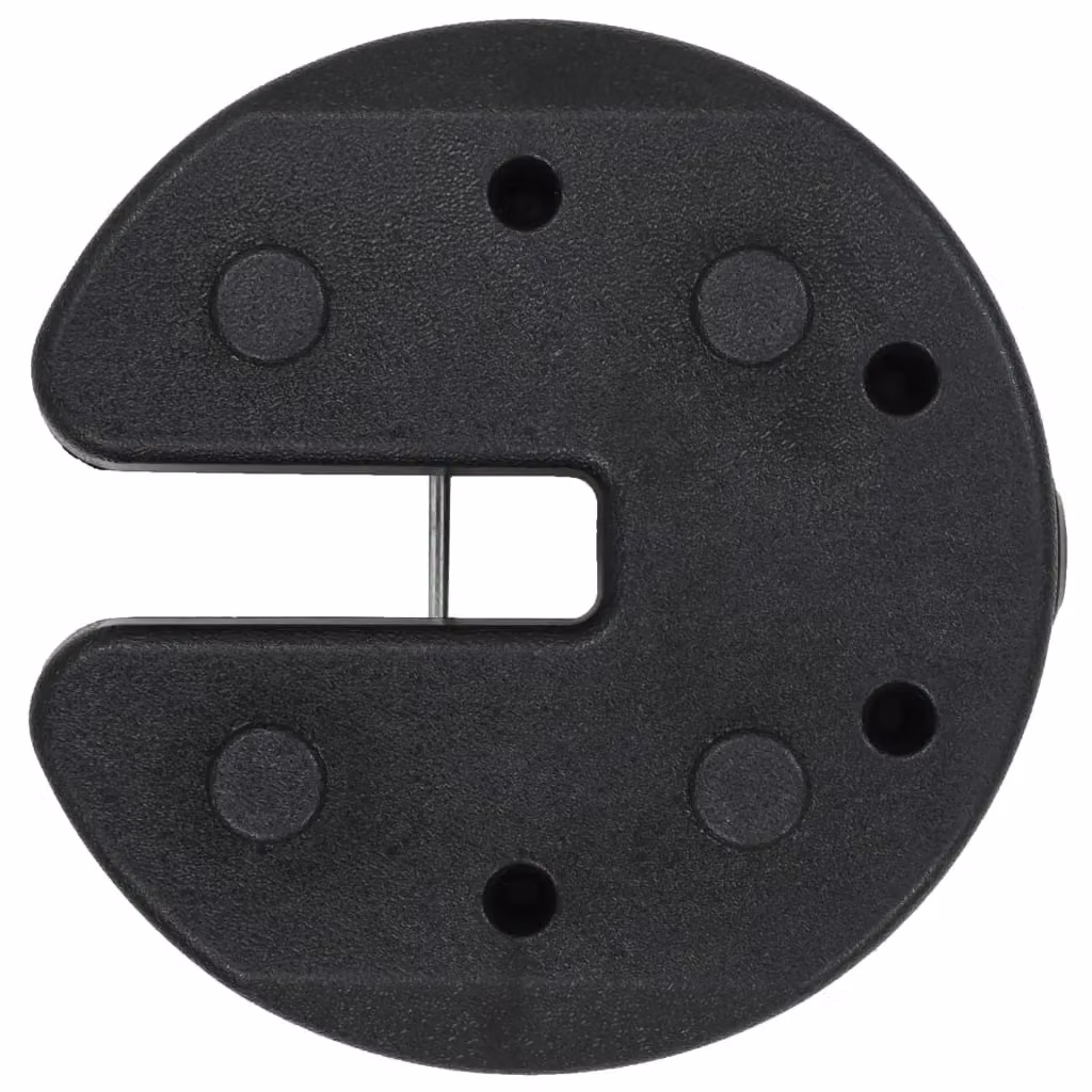 Berkfield Home Gazebo and Parasol Weight Plates, 4 Pack, Black Concrete – 3