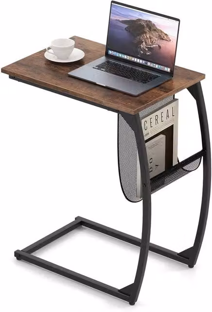 Havendro C-Shaped Side Table in Brown – 1