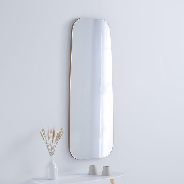 Yearn Hoxton Frameless Organic Gold Mirror