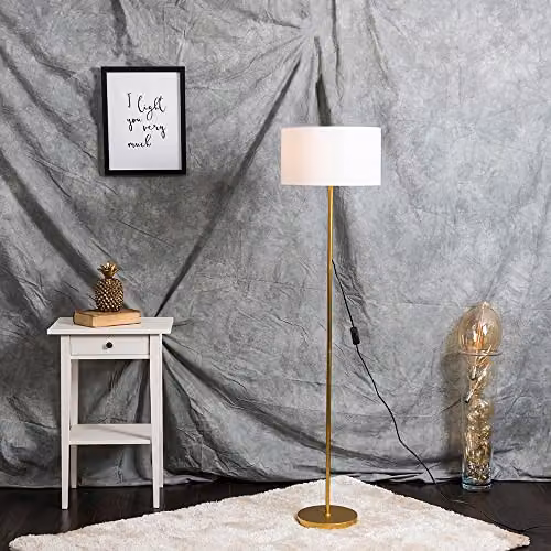 ValueLights Charlie Modern Gold Metal Floor Lamp Base – 2