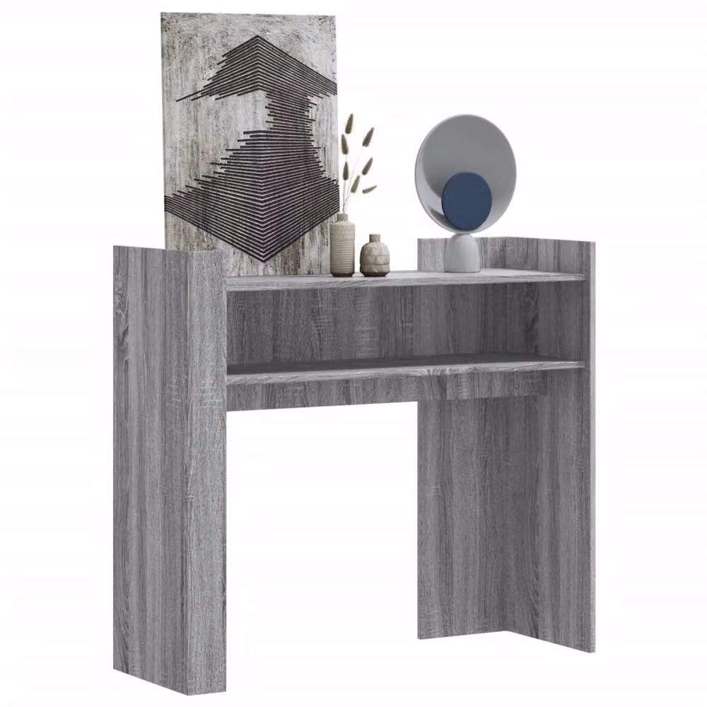 Berkfield Home Console Table in Grey Sonoma, W/D/H: 100 x 35 x 90 cm – 2