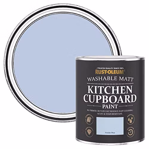 Rust-Oleum Matt Blue Kitchen Cupboard Paint, 750ml – 1