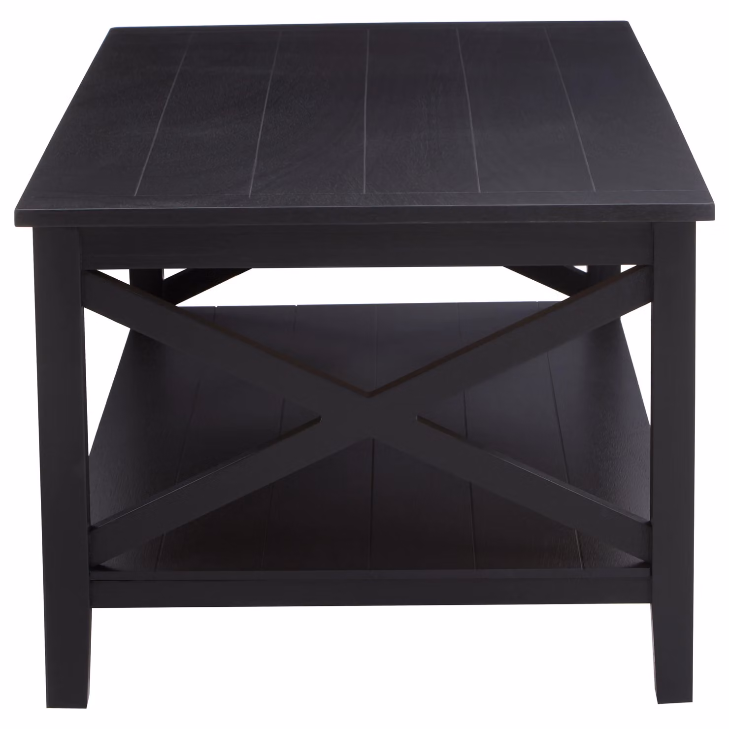 Orsina Black Rectangular Wood Coffee Table W/D/H: 120 x 60 x 45 cm – 4