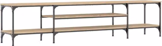 Berkfield Home Industrial TV Cabinet in Sonoma Oak, W/D/H: 201 x 45 x 35 cm