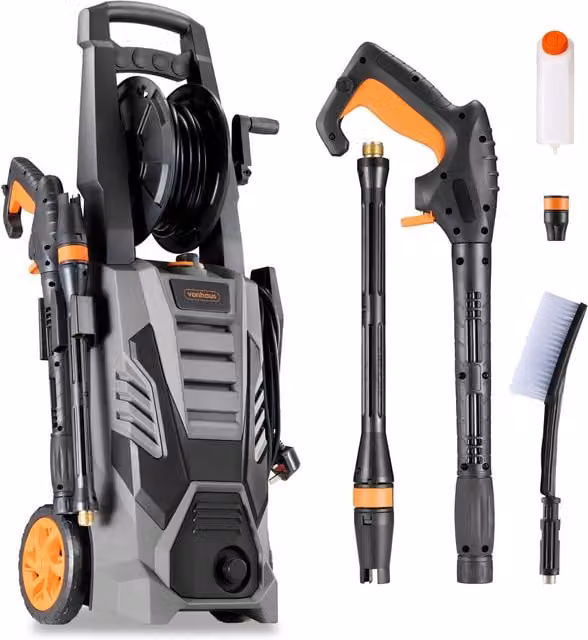 VonHaus 2200W Mains Pressure Washer in Grey