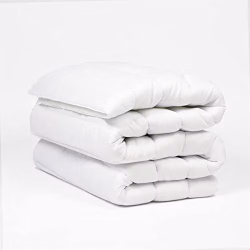 OHS Single Microfibre Mattress Topper, White, W/D/H: 90 x 200 x 3 cm