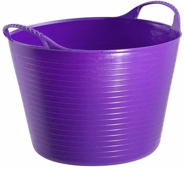 Red Gorilla Tubtrug Medium Plastic Bucket, Purple, 26L – 1