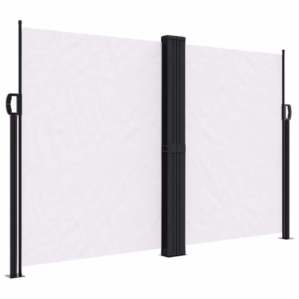 Berkfield Home Retractable Side Awning in White, W/H: 160 x 1000 cm – 2