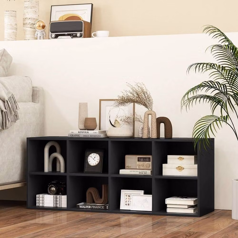 VOGREX Modern Black Matt Freestanding Shoe Storage Cabinet – 2