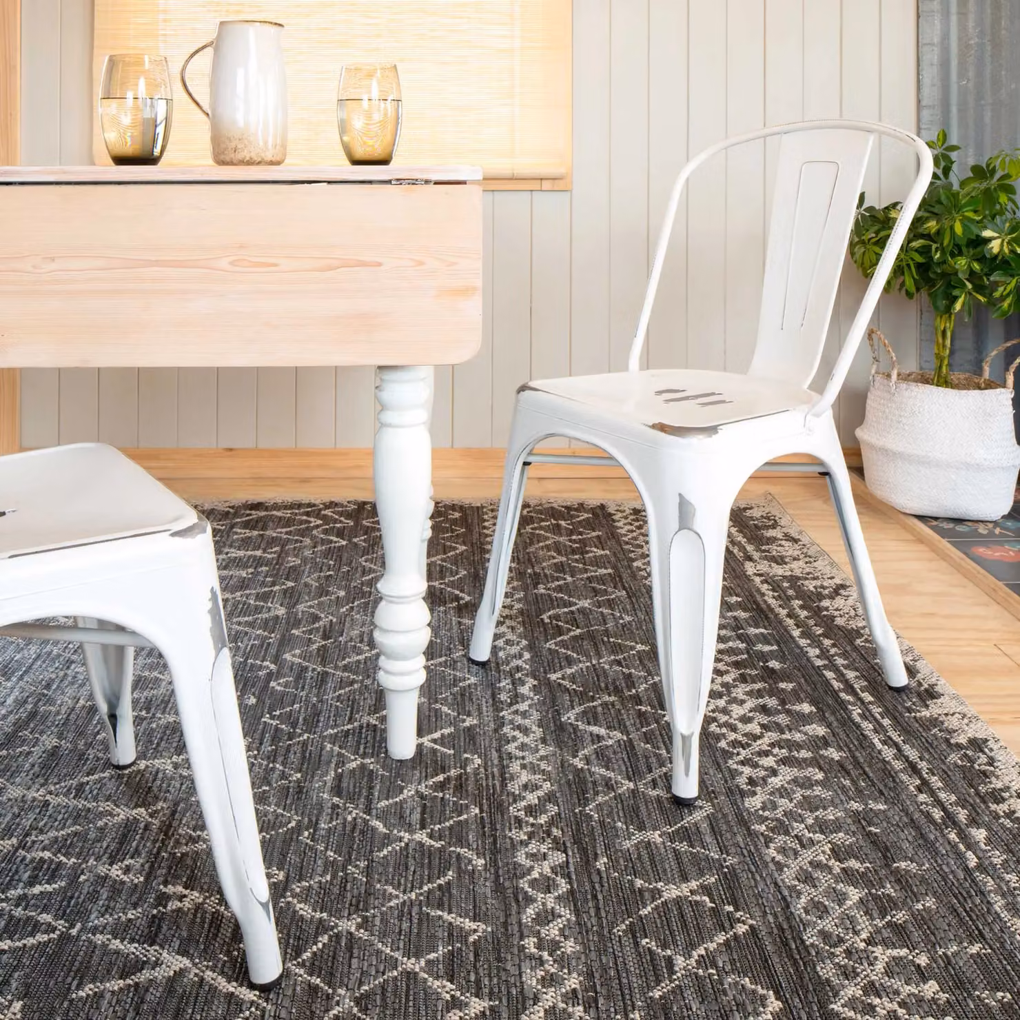 Kukoon Charcoal Grey Woven Outdoor and Garden Area Rug, W: 120 cm, L: 170 cm – 3