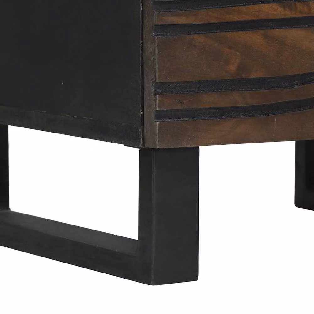 Berkfield Home Decorative Bedside Cabinets, 2 Piece Walnut Brown Wood Set, W/D/H: 40 x 33.5 x 46 cm – 7
