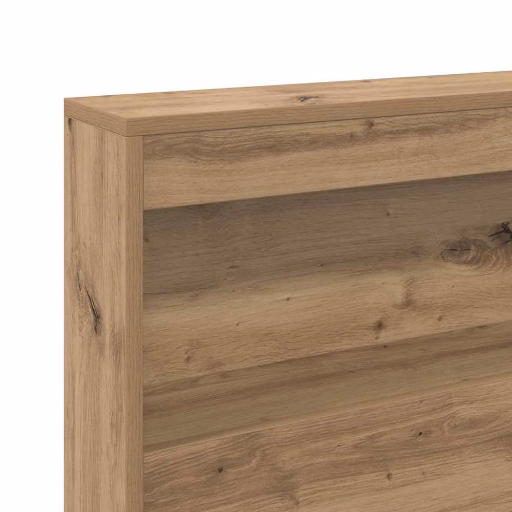 Berkfield Home Artisan Oak Storage Headboard with Shelf, Brown, Width: 90 cm – 4