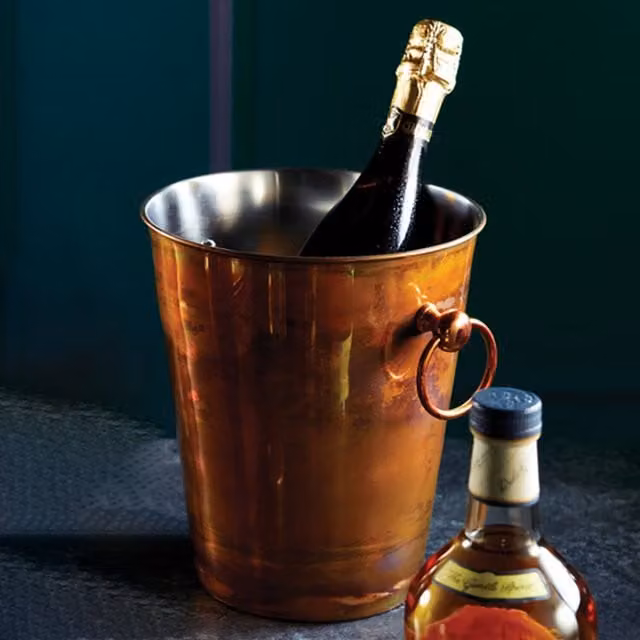 BarCraft Gold Stainless Steel Champagne Bucket