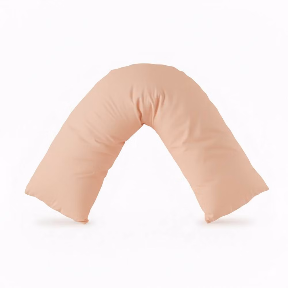 Snug City V Shape Maternity Pillowcase in Peach Polycotton – 2