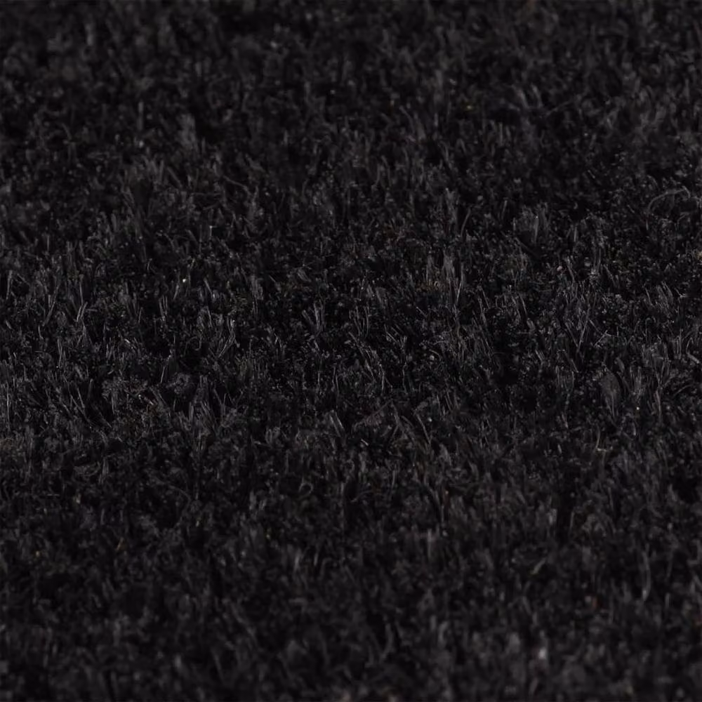Berkfield Home Black Tufted Coir and PVC Weatherproof Door Mat, W: 60 cm, D: 40 cm – 3