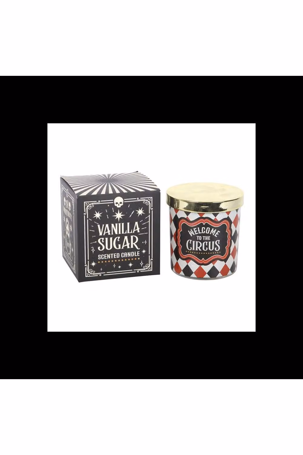 KDMD Mystic Circus Vanilla Sugar Tabletop Candle in Multicolour Harlequin Design – 2