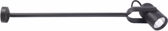Faro Slot Outdoor LED Wall Spotlight with Arm in Black