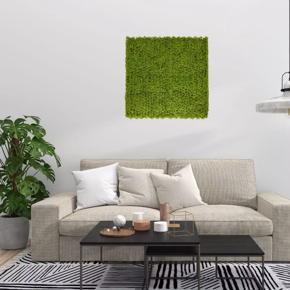 Ark Mat Moss Artificial Plant Wall Panel, Green, W: 100 cm, H: 100 cm – 7