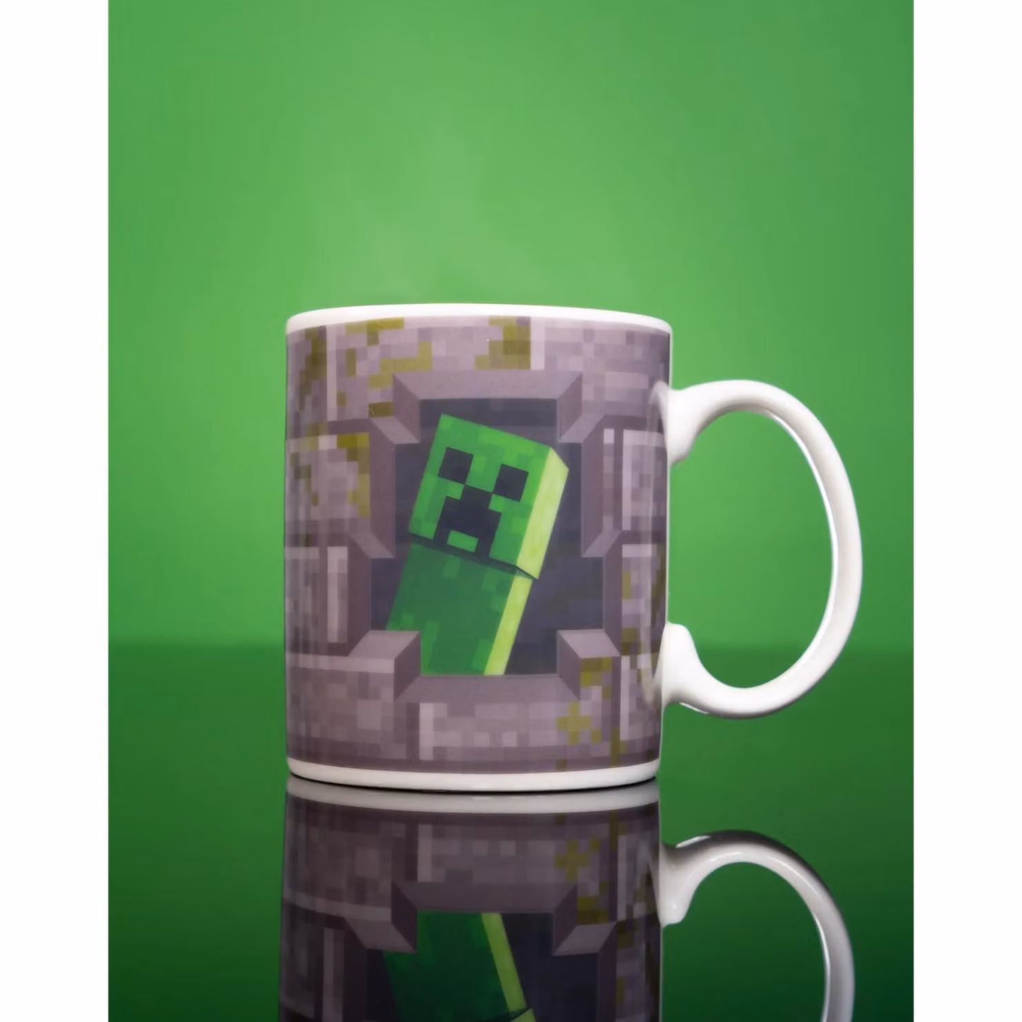 Minecraft Heat Changing Ceramic Mug in Grey and White – 2