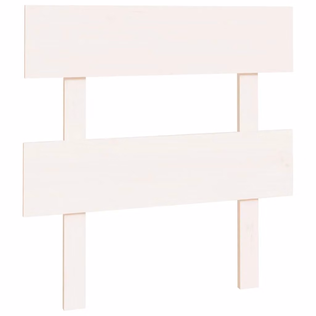 Berkfield Home White Solid Pine Wood Bed Headboard, W/D/H: 93.5 x 3 x 81 cm – 2