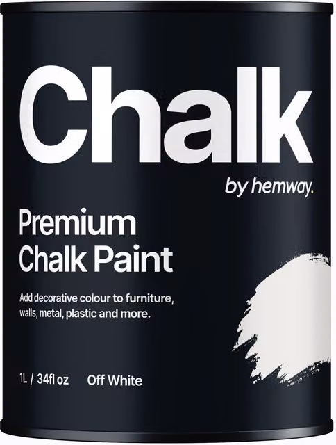 Hemway Chalk Paint Flat Matt in Off White, 1 l
