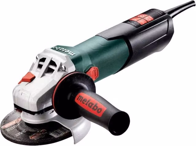 Metabo WEV 11-125 Quick Angle Grinder, Green and Multicolour, 125 mm, UK Plug