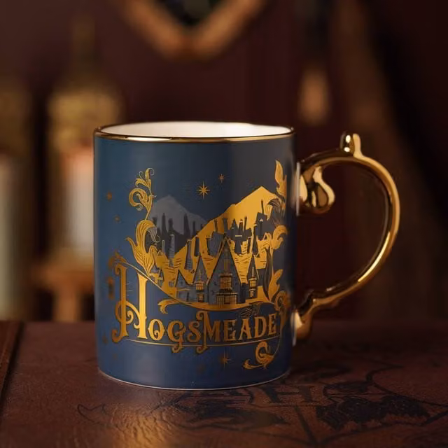 Widdop and Co Harry Potter Hogsmeade Ceramic Mug in Blue and Gold, 300ml – 1