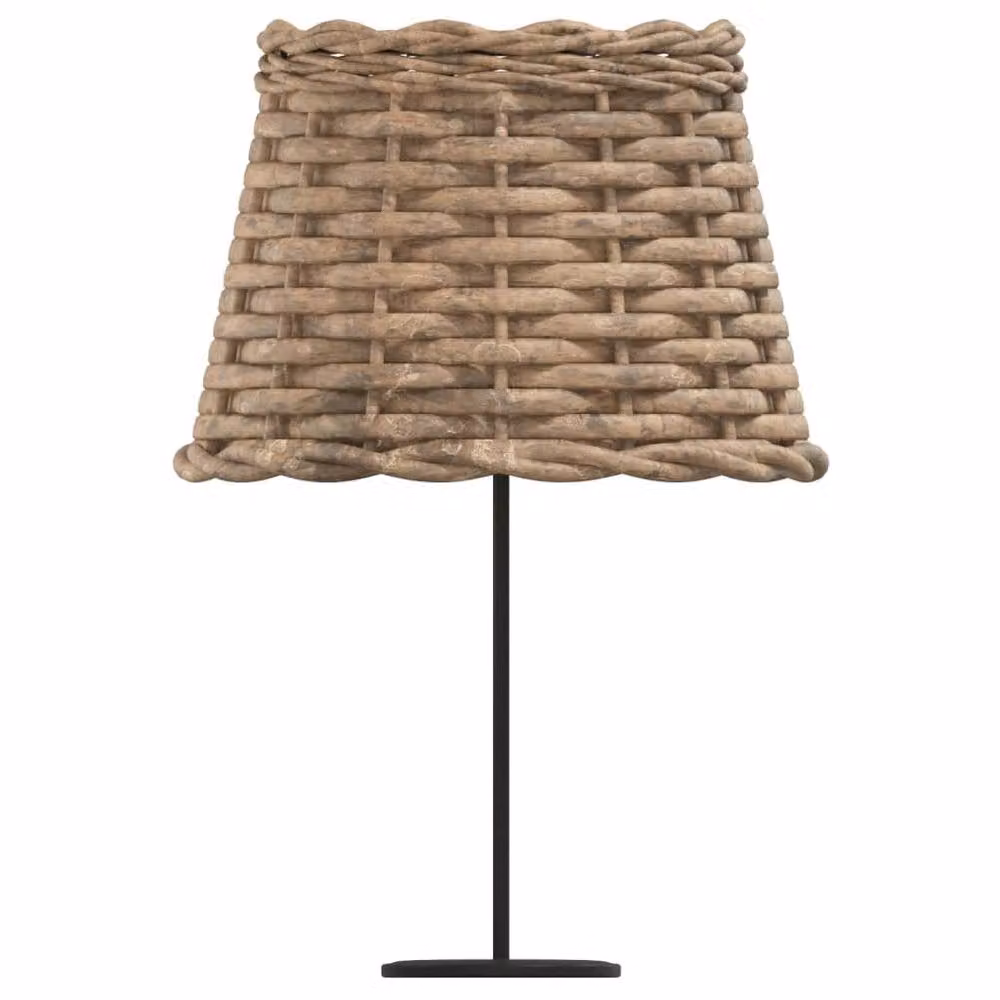 Berkfield Home Brown Wicker Cone Lamp Shade, W: 20 cm, H: 15 cm – 3