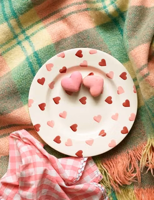 Emma Bridgewater Pink Hearts Floral Stoneware Side Plate in Pink Mix