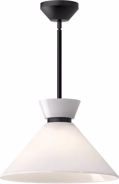 Netlighting Alora Mood Halston Dome Pendant Light in Matt Black with E27 Socket – 1