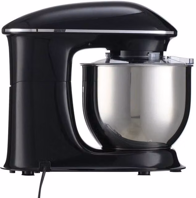 PAWNORA 1400W Electric Stand Mixer with 7L Stainless Steel Bowl and 6 Speeds in Black – 1