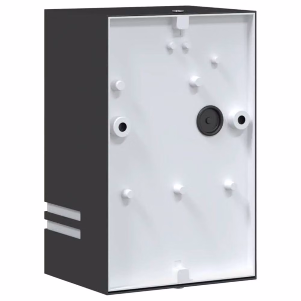 Berkfield Home Set of 2 Black Stainless Steel Modern Outdoor Wall Lights for Garden and Wall – 3