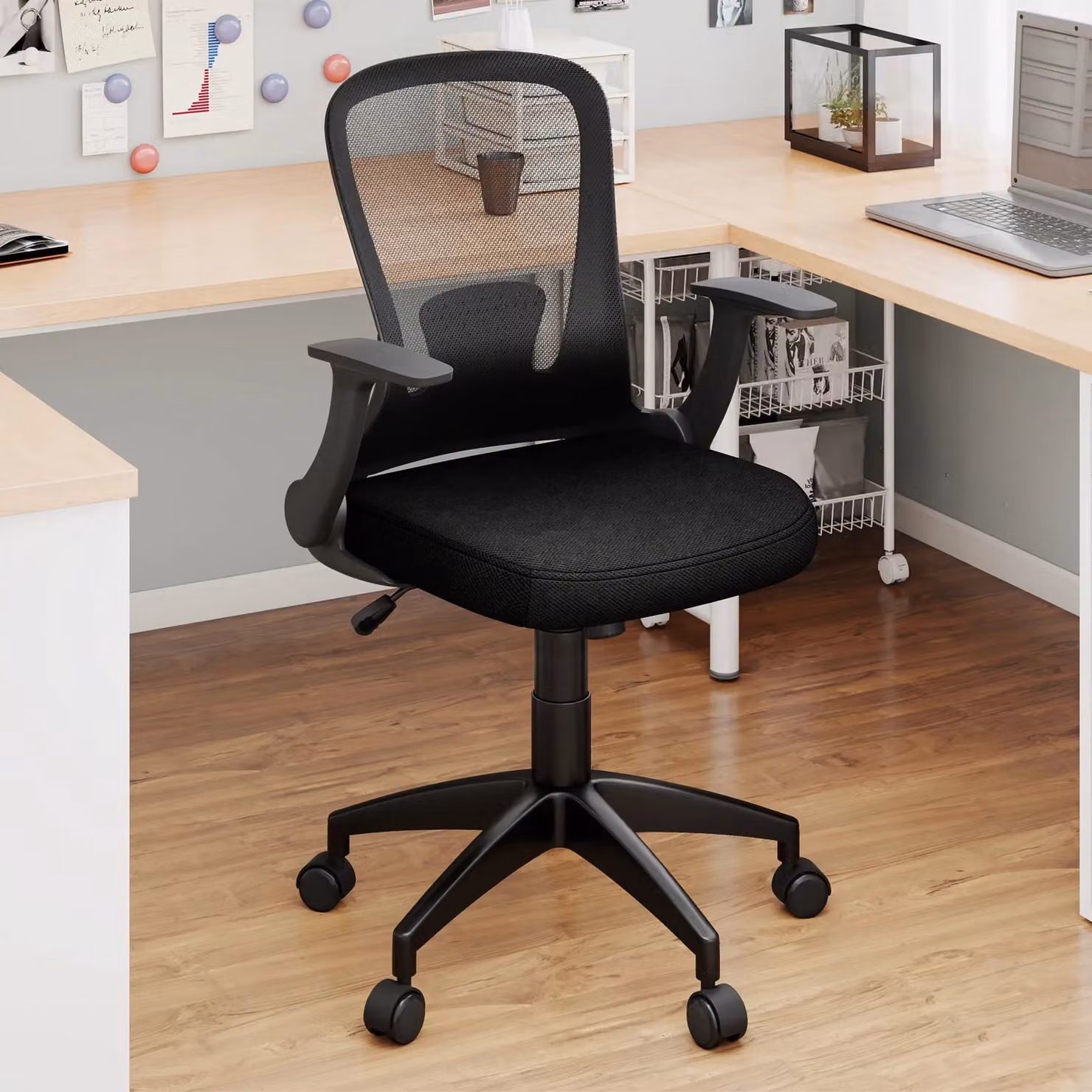 Gymax Ergonomic Mesh Executive Office Chair in Black – 3