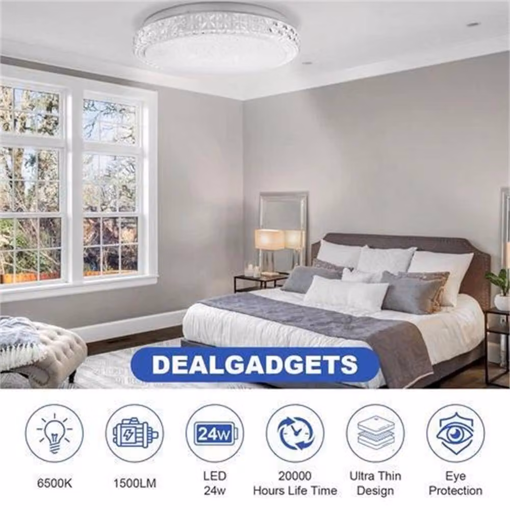 NESTLUNE 24W Modern Round LED Ceiling and Wall Downlight in White – 2