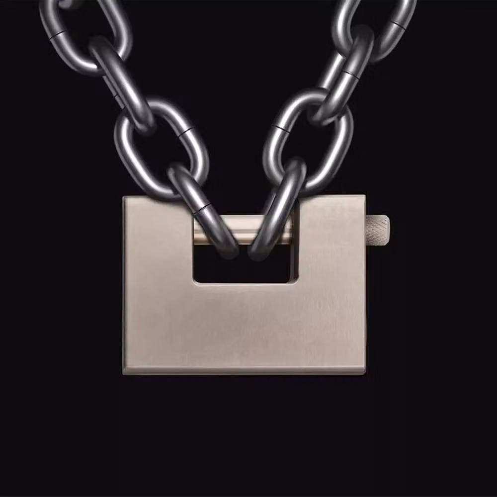 PAWNORA Heavy Duty Steel Padlock in Silver with 4 Keys, 94mm – 3