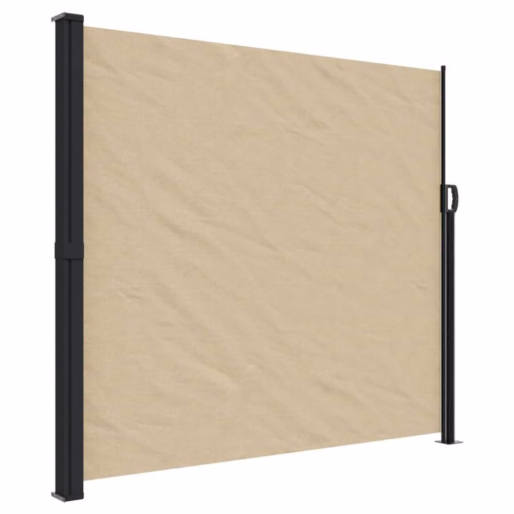 Berkfield Home Retractable Wall-Mounted Side Awning in Beige, W/H: 300 x 180 cm – 1