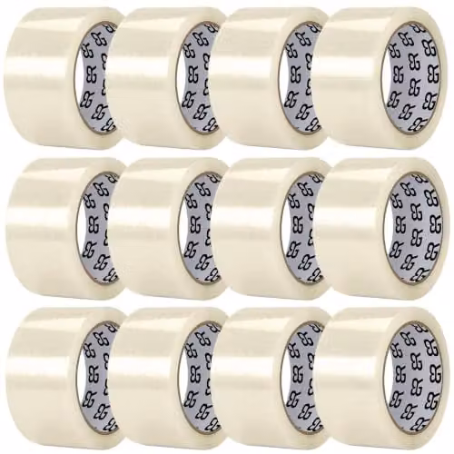 Aquarius Transparent Packing Tape, 12 Rolls