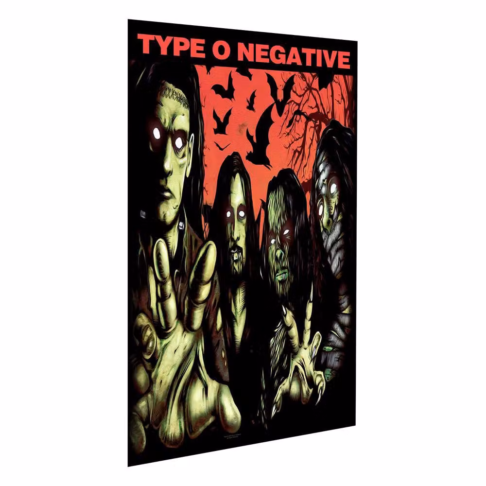 Type O Negative Halloween Multicolour Textile Poster in Black – 2