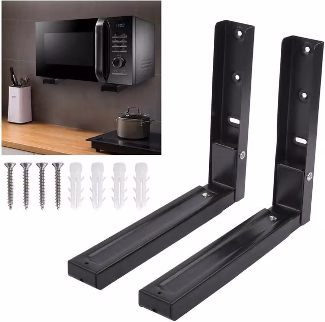 KORVIXA Heavy Duty Adjustable Stretch Oven Shelf, Black, Width: 41.5 cm – 1