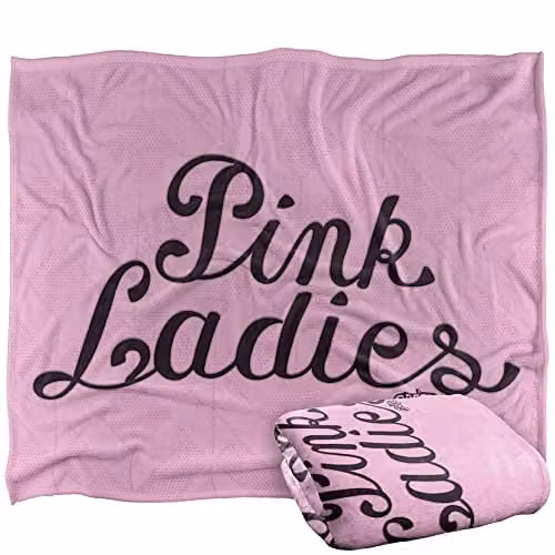 Trevco Pink and White Silky Touch Super Soft Fleece Throw Blanket W/D/H: 152 x 127 cm – 1