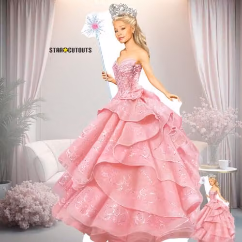 Star Cutouts SC4628 Glinda from Wicked in Pink Dress Lifesize Cardboard Cutout, Height: 150 cm