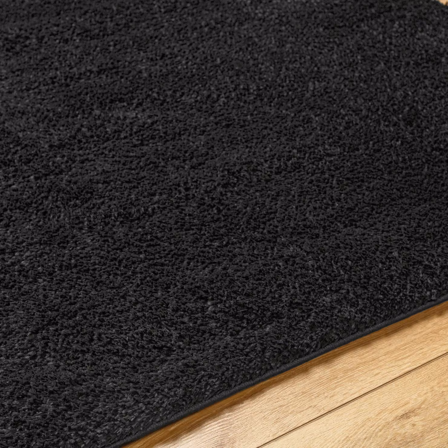 Livabliss Cloudy Shag Soft Plush Pile Living Room Rug in Black, W/D/H: 120 x 170 cm – 3
